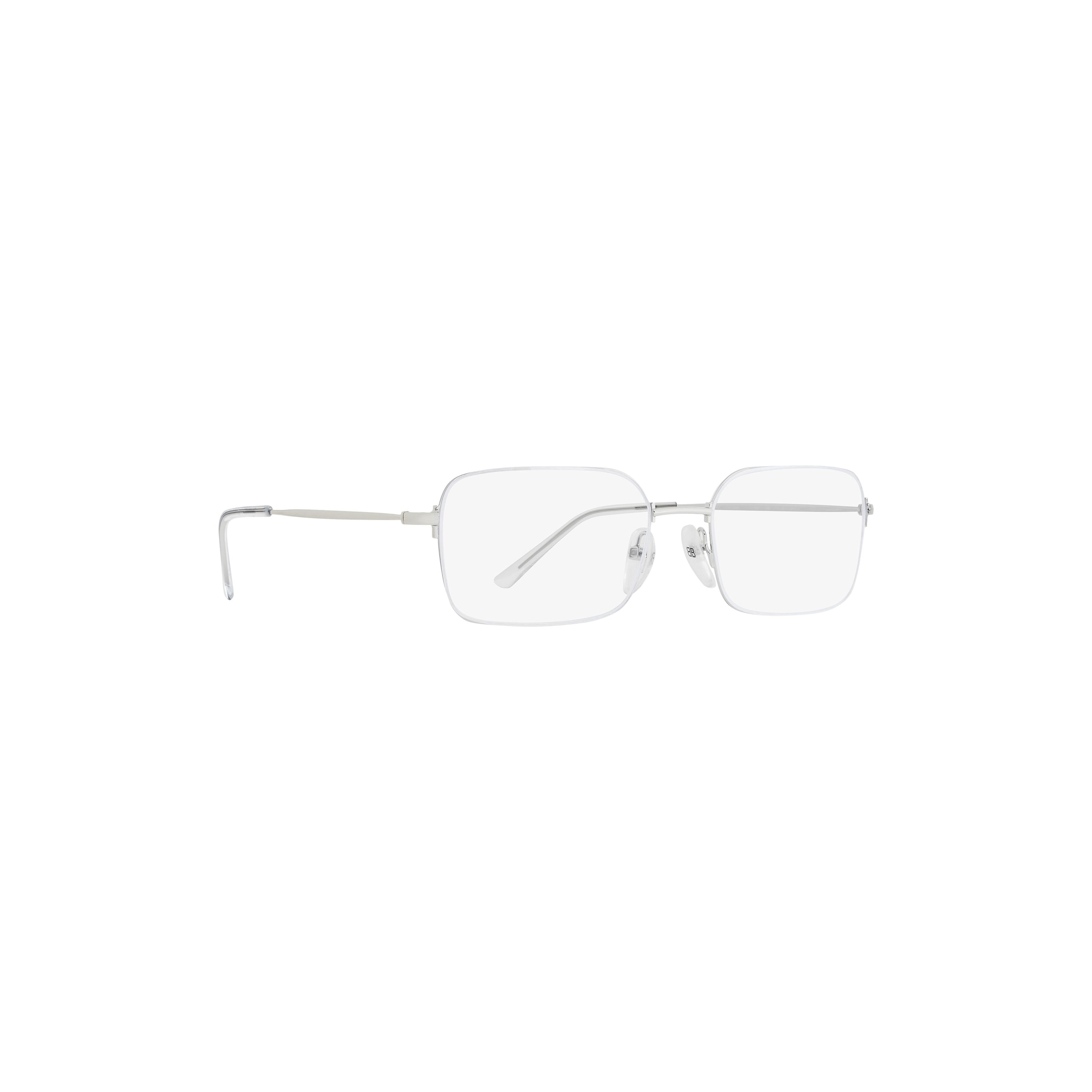 Invisible Rectangle Sunglasses in Silver - Image 4